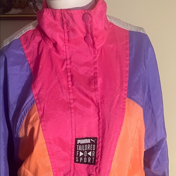 PUMA Women's Vibrant Jacket - Pink, Purple, Orange, Black - Picture 2 of 7